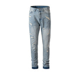Men Vintage Pants Hip Hop Raw Pants Trousers Men's and Women's Jeans MIJKO