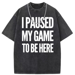 Men T Shirts Short Sleeve T-Shirt Washed Old Punk