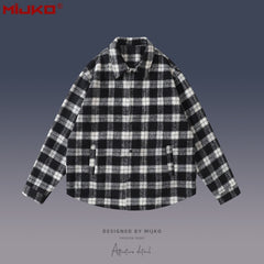 Mens Jacket Checked Casual Shirt MIJKO