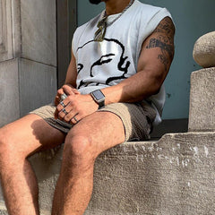 Rave Outfits Mens Vest Bottoming Shirt