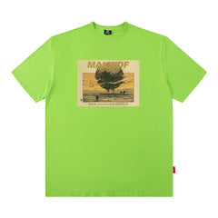 T-shirt Imprimé Homme Manches Courtes T-shirt Homme et Femme Ample Col Rond
