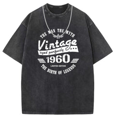 Men T Shirts Short-sleeved T-shirt women washed and old