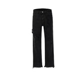 Men's Vintage Pants Men's Women's Urban Pussy Beard Ragged Design Trousers Jeans MIJKO