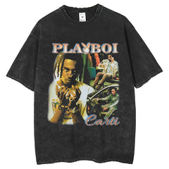 Mens T Shirts TEMETOW Old Loose T-Shirts Vintage Washing Short Sleeves