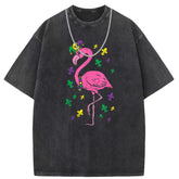 Men T Shirts Short-sleeved T-shirt men's batik washed and old