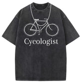 Men T Shirts Cotton printed short-sleeved T-shirt washed and old