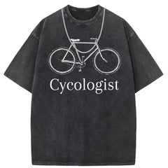 Men T Shirts Cotton printed short-sleeved T-shirt washed and old