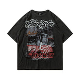 Men T Shirt Printed Short-Sleeved T-shirt Men's Fashion Brand Hip Hop Loose Couple