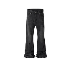 Mens Vintage Pants Mens Women's Flared High Street Slim-Fit Jeans MIJKO