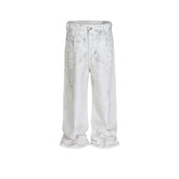 Men's Vintage Pants Wasteland Wind Straight Jeans Men's and Women's Trousers Casual MIJKO