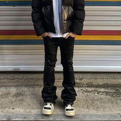 Mens Vintage Pants men's women's autumn and winter RICK micro-pull trousers jeans MIJKO