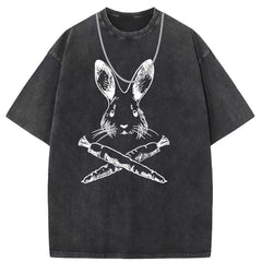 Men T Shirts Cotton short-sleeved T-shirt women's washed and old