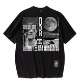 T-shirt Homme T-shirt à Manches Courtes Homme et Femme Col Rond Ample Imprimé Style Urbain