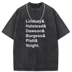 Men T Shirts T-shirt washed do old punk loose