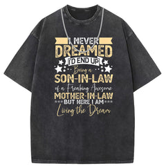 Men T Shirts Washed and old printed short-sleeved T-shirt loose and casual