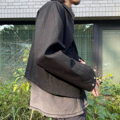 Mens Jacket Vibe Two-way Pull Short Jacket Unisex MIJKO