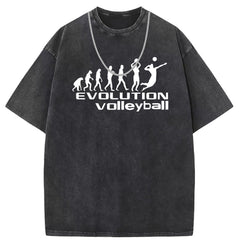 Men T Shirts Short Sleeve T-Shirt Batik Washed Old Punk