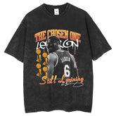 Mens T Shirts James Digital White Ink Print Short Sleeve T-Shirts