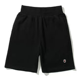 Embroidered small label shark shorts male and adolescent solid color five-point pants casual straight beach pants