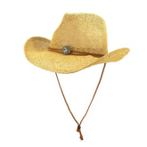 Straw Cowboy Hats Men and Women Outdoor Travel Seaside Beach Hat