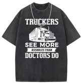 Men T Shirts Washed old punk cotton short-sleeved T-shirt