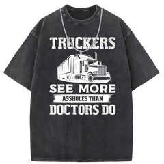 Men T Shirts Washed old punk cotton short-sleeved T-shirt