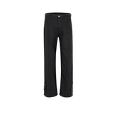 Mens Vintage Pants Slim-fit Splicing Deconstruction Trendy Casual Pants MIJKO