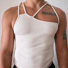 Rave Outfits Mens Vest Stretch Slim