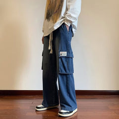 Men Cargo Pants Retro Classic Retro Loose Casual Wide Leg Pants