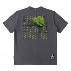 T-shirt à manches courtes pour homme, marque de mode, imprimé streetwear