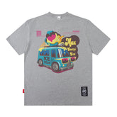 Men T Shirt Short Sleeve T-shirt Male and Female Trendy Brand Printed Loose Hip Hop