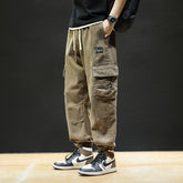 Men Cargo Pants Retro Classic Workwear Pants Men's Spring Loose Casual Trousers