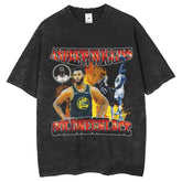 Mens T Shirts Printed Half Sleeve T-Shirt Vintage Short Sleeve