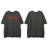 T-shirt Homme Lettre Manches Courtes Harajuku Marque Tendance Été Couple