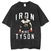 Men T Shirts Short Sleeve Washed Old Printed Loose Crew Neck Half Sleeve T-Shirt