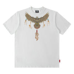 T-shirt pour homme imprimé manches courtes T-shirt ample unisexe style hip-hop