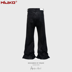 Mens Vintage Pants BootCut Jeans MIJKO