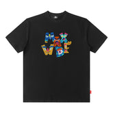 T-shirt Homme Hip Hop Rétro Manches Courtes T-shirt Homme Ample Décontracté