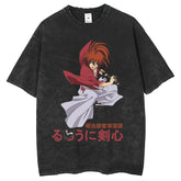 Mens T Shirts Summer Washing T-Shirt Half Sleeve Loose Day Print