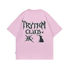 T-shirt homme impression graffiti de rue, T-shirt à manches courtes, couple Hip Hop pour hommes et femmes