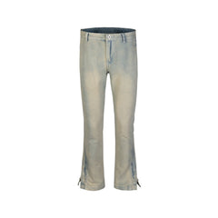 Men's Vintage Pants Button Trousers Men's and Women's Washed Old Wide Feet Trendy Jeans MIJKO