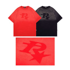 T-shirt Homme Rétro Couple Décontracté Passe-Partout à Manches Courtes Homme et Femme