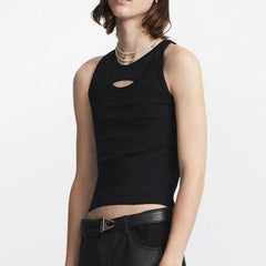 Rave Outfits Mens Vest Black T-shirt