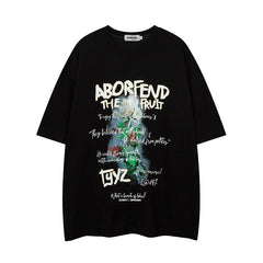T-shirt homme imprimé col rond manches courtes T-shirt bébé garçon et fille été ample