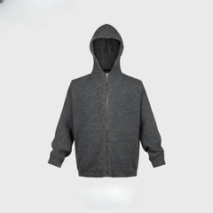 Men's Vintage Pants Men's Women's Autumn and Winter High Street Jacket Hooded Knitted MIJKO