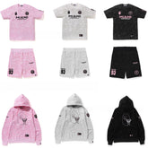 Bape short-sleeved ape head embroidered small label MIAMI Miami international joint camouflage T-shirt