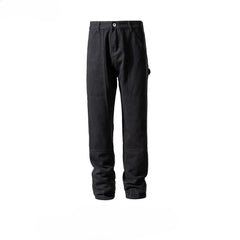Men's Vintage Pants autumn and winter trousers men's and women's black and white jeans MIJKO