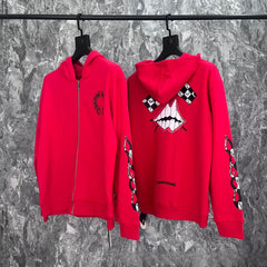 CHH Chrome Heart Hoodie Crowe Mattyboy Graffiti terry cotton hooded zipper