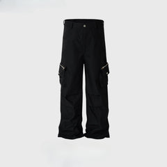 Men's Vintage Pants Straight Pants Men's and Women's Multi-Pocket Toolwear Casual Pants MIJKO