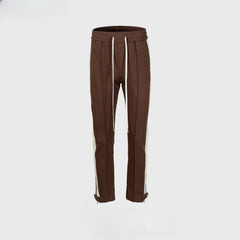 Men's Vintage Pants Men's Women's Splicing Trousers Wide-footed Slim-fit Sports Casual Pants MIJKO